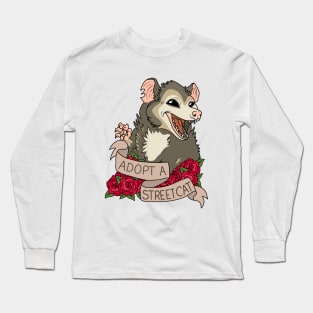 Possum - Adopt a street cat Long Sleeve T-Shirt